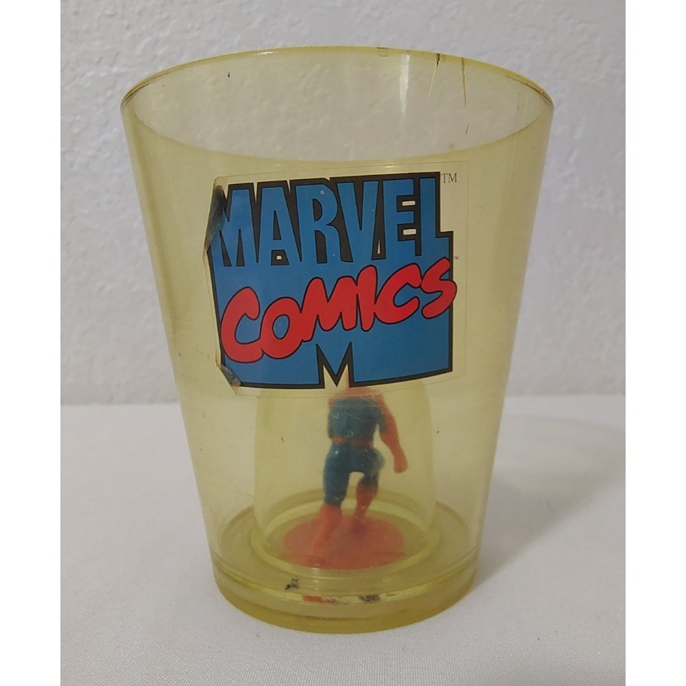 Vintage 1997 Marvel Comics Spider-Man Mini Figure Collectible Cup Mas Brands